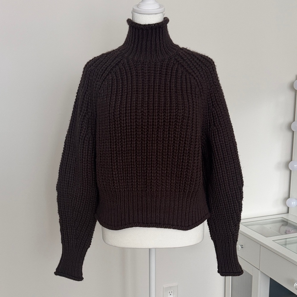 H&M Dark Brown Turtleneck Sweater